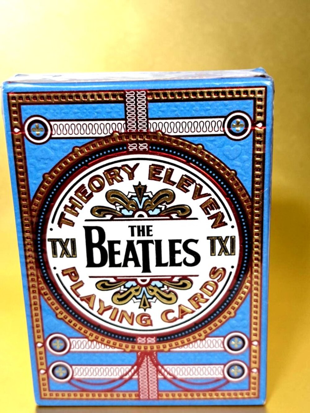 RARE THE BEATLES BLUE ON PLAYING CARDS